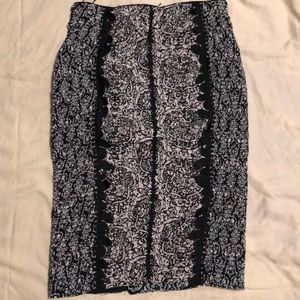 Anthropologie pencil stretch skirt “beguile” NWT